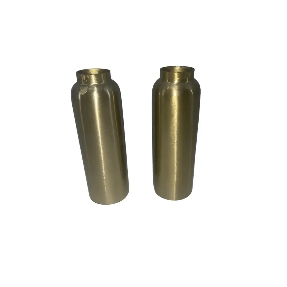 Set Of 3: Brass Candle Sticks And Brass Bowl